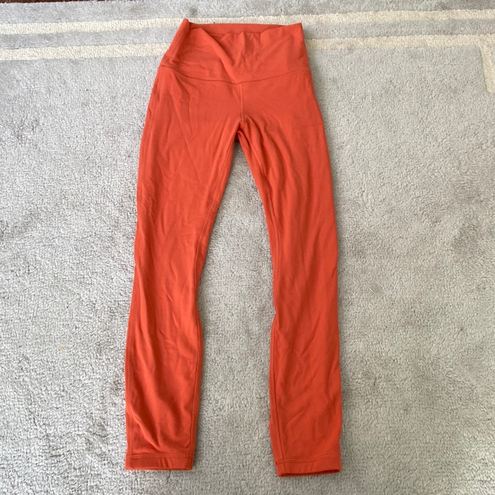 Lululemon Align high rise pant 25” canyon orange